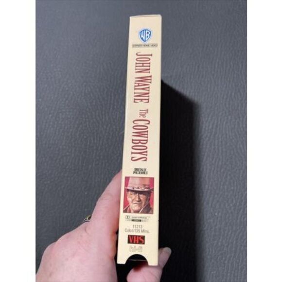 The Cowboys (VHS) John Wayne Mark Rydell Rancher Western Film - Picture 2 of 7